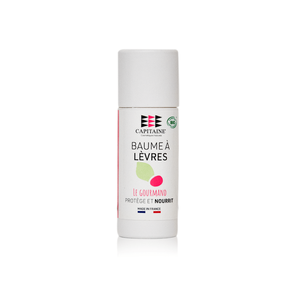 Baume à lèvres le gourmand BIO - 15 grs - CAPITAINE COSMETIQUES