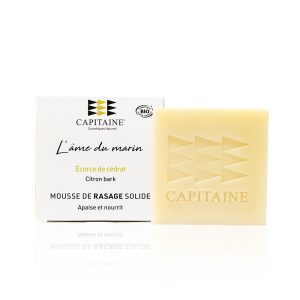 Mousse de rasage solide BIO Citron - 100 grs - CAPITAINE COSMETIQUES