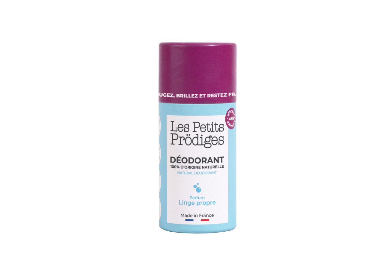 Déodorant stick naturel senteur Linge propre - 45 grs - LES PETITS PRODIGES