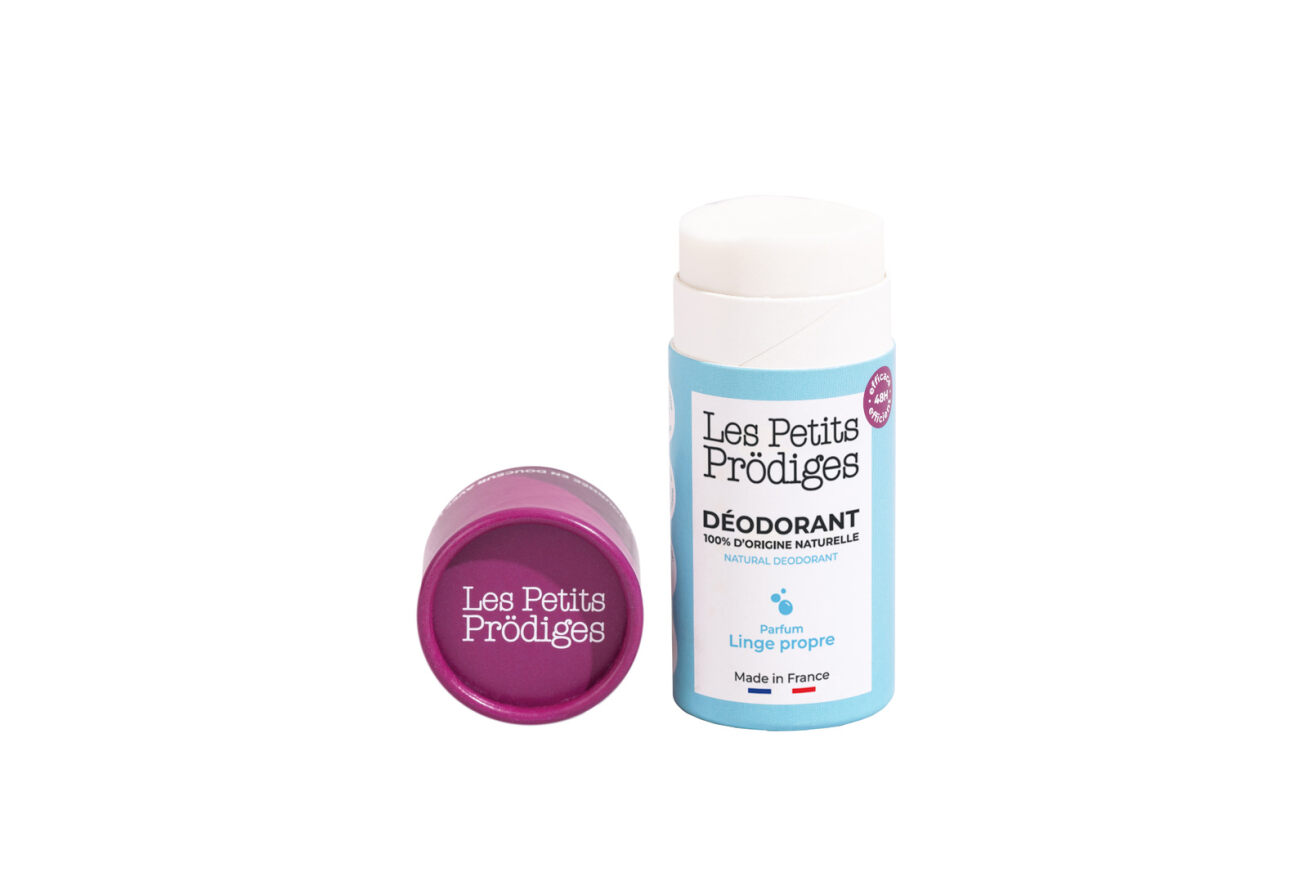 Déodorant stick naturel senteur Linge propre - 45 grs - LES PETITS PRODIGES – Image 2