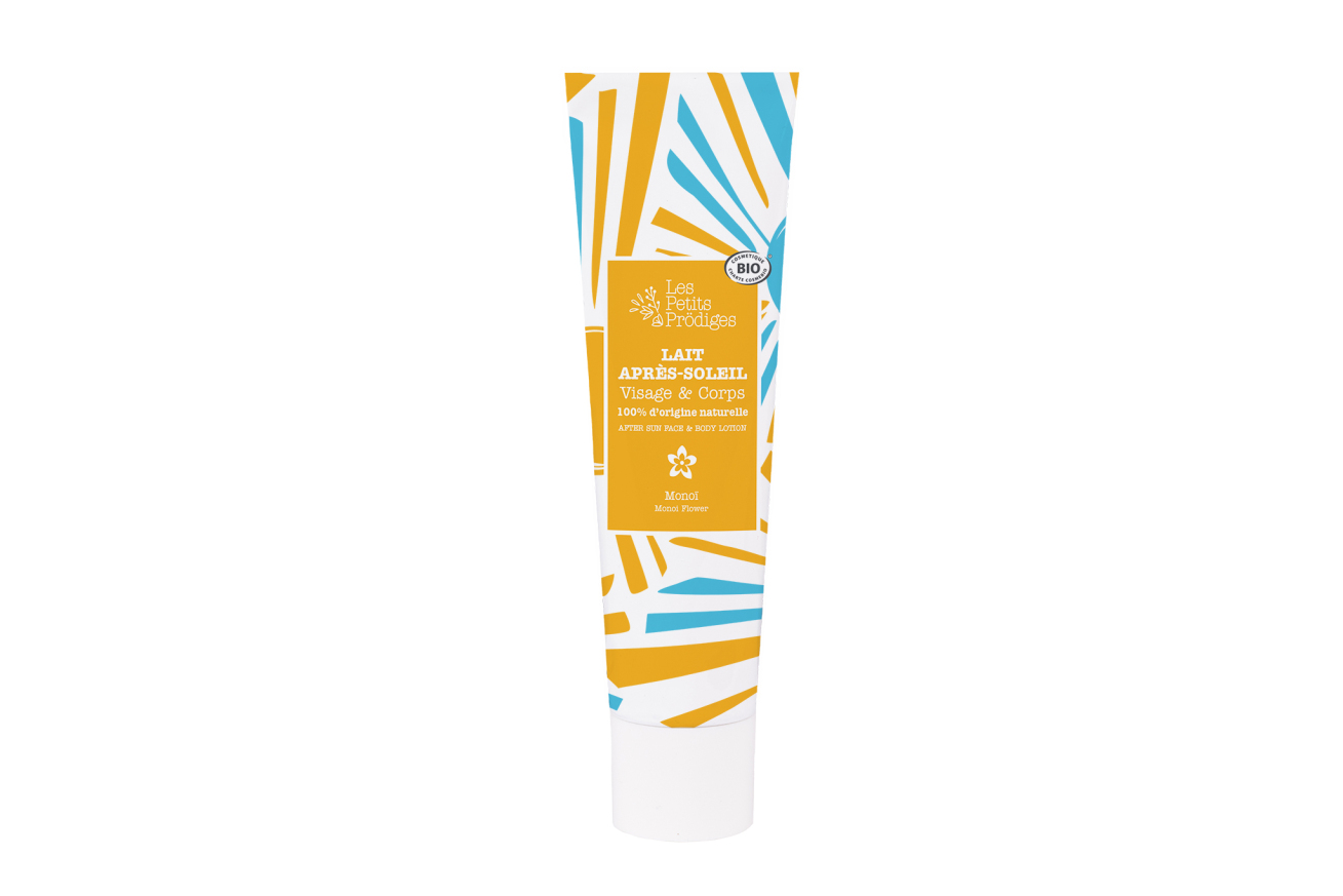 Lait après-soleil visage et corps BIO senteur Monoï - 100 ml - LES PETITS PRODIGES