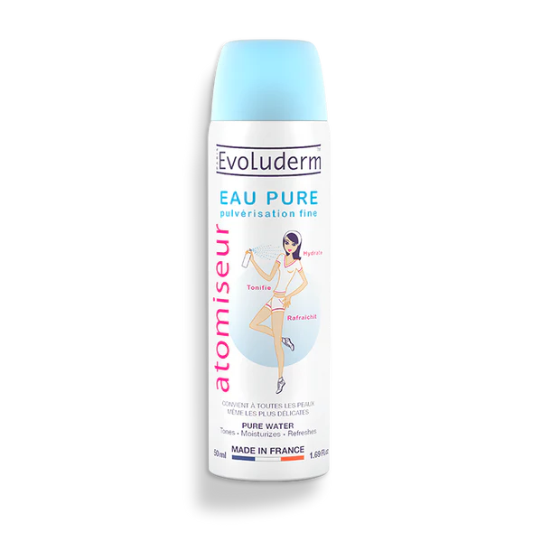Atomiseur d'eau pure visage et corps - 50 ml - EVOLUDERM